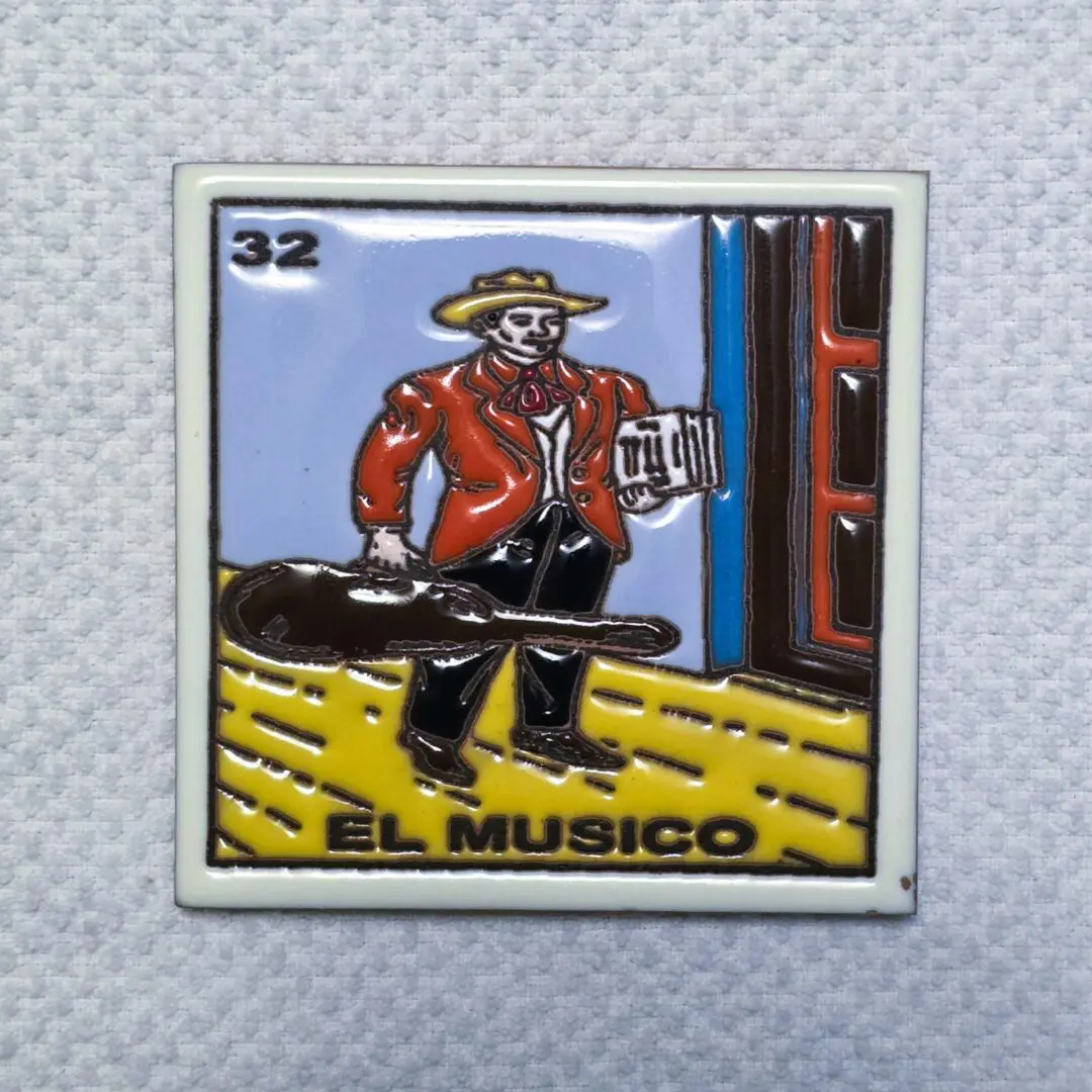 LoterĂa card depicting "El Musico" character.